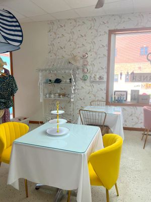 Seating  at The Tea Corner Emporium  in Oscoda