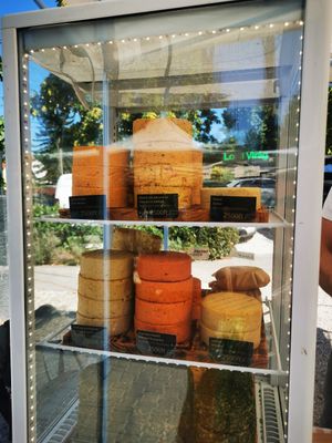 Stand at the Római beach market (Római parti piac) at SajtOm in Budapest