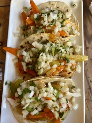 Vegan tacos  at Rincón de Sabores Granada in Granada