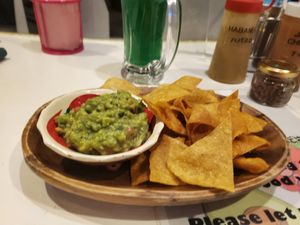 Chips and guacamole at Gravity Real Mexican Food in Sasebo