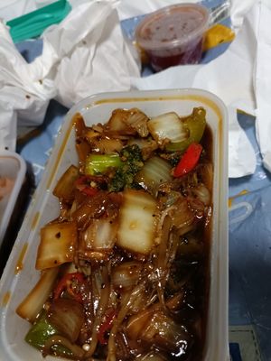 Black pepper with mixed veg at China Star in Brighton