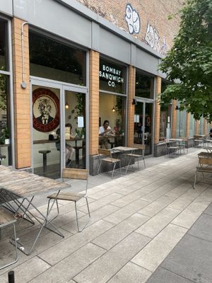 Side entrance   at Bombay Sandwich Co. in New York City
