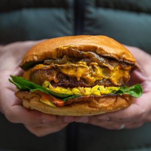 Burger at Bombay Sandwich Co. in New York City