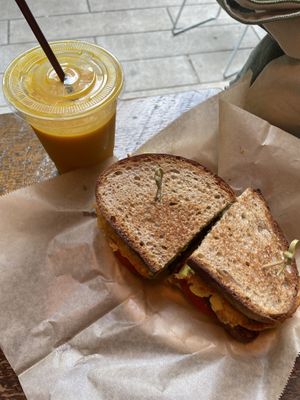 Mango lasso was so good!!!!! Finally reunited w my favorite drinky drink after like five yrs  at Bombay Sandwich Co. in New York City