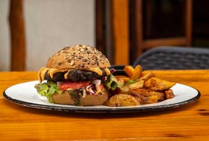 HAMBURGUESA VEGANA at Bio & Natural - Con Constituyentes in Playa Del Carmen