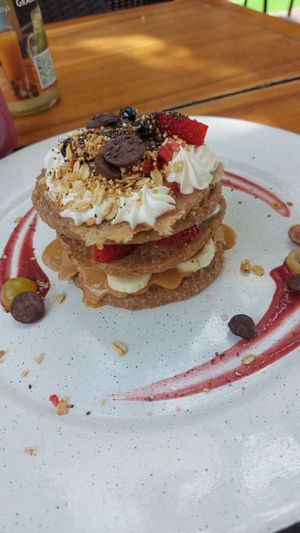 Vegan Pancakes at Bio & Natural - Con Constituyentes in Playa Del Carmen