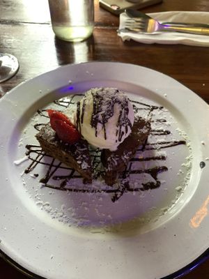 Brownie with ice cream  at Bio & Natural - Con Constituyentes in Playa Del Carmen