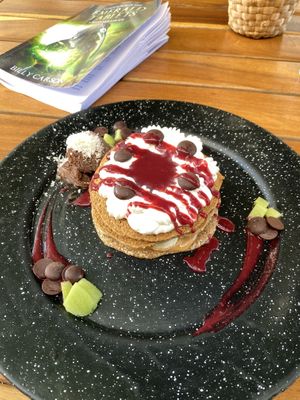 Amazing vegan pancake  at Bio & Natural - Con Constituyentes in Playa Del Carmen
