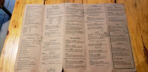 English menu side 1 at Bio & Natural - Con Constituyentes in Playa Del Carmen