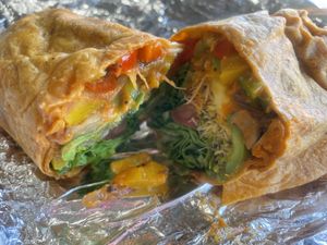 Veggie wrap   at Whistle Pig Coffee Stop and Cafe in Rifle