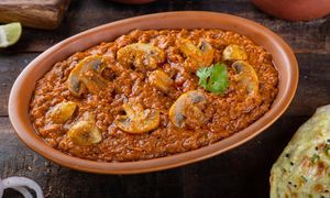 Mushroom Curry at Indian Dreams in Christchurch