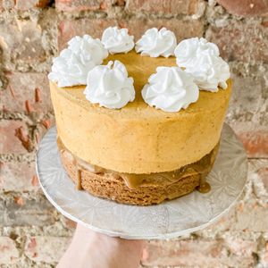 Pumpkin spice ice cream cake  at Fairly Frosted in Hamilton
