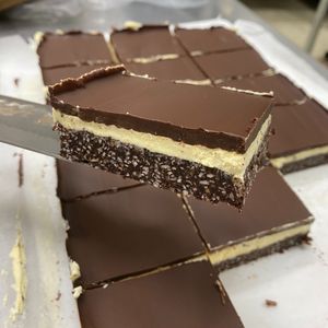 Perfect Nanaimo bars  at Fairly Frosted in Hamilton