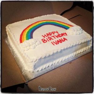 Custom ordered birthday cake at Fairly Frosted in Hamilton