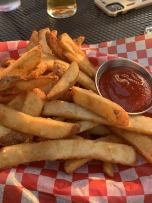 Fries  at Buffalo Rouge Brewing in Kelowna