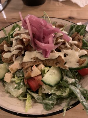 Gyro Salad  at Buffalo Rouge Brewing in Kelowna