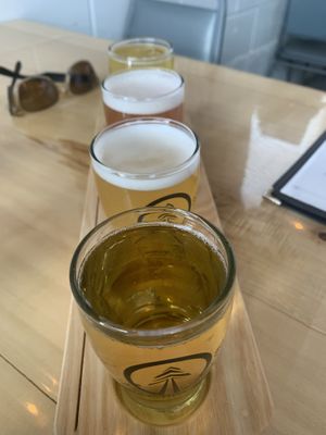 Flight  at Buffalo Rouge Brewing in Kelowna