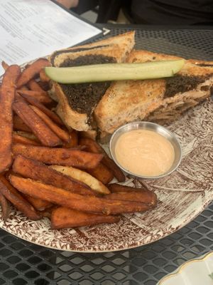 Rueben Sandwichh  at Buffalo Rouge Brewing in Kelowna