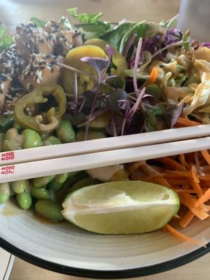 Vermicelli Bowl  at Buffalo Rouge Brewing in Kelowna