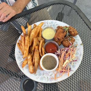 Fried Chicken  at Buffalo Rouge Brewing in Kelowna