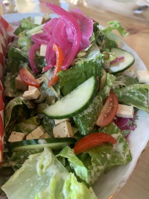 Salad  at Buffalo Rouge Brewing in Kelowna