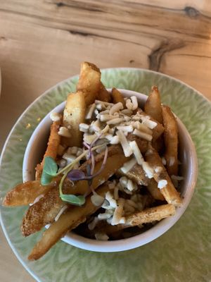 Poutine  at Buffalo Rouge Brewing in Kelowna