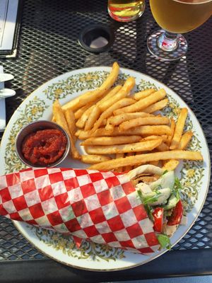 Gyro at Buffalo Rouge Brewing in Kelowna
