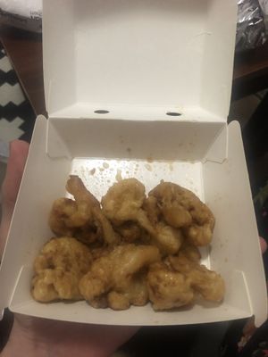  Teriyaki cauliflower wings  at Naughty Vegan  in Abu Dhabi
