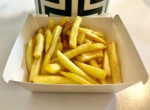 French fries at Naughty Vegan  in Dubai