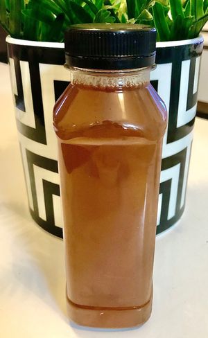 Lemon and ginger cooler at Naughty Vegan  in Dubai