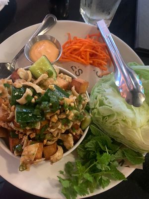 Tofu lettuce wrap  at Moxies - Sandman Hotel Calgary Airport in Calgary