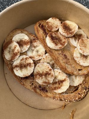 Banana toast  at Bali Coffee & Brunch in Girona