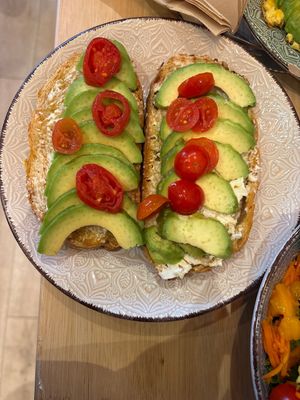 Avocado toast  at Bali Coffee & Brunch in Girona