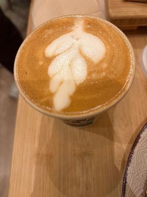 Coconut latte  at Bali Coffee & Brunch in Girona