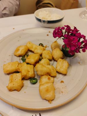 Salted squid at Gong De Lin in Melbourne