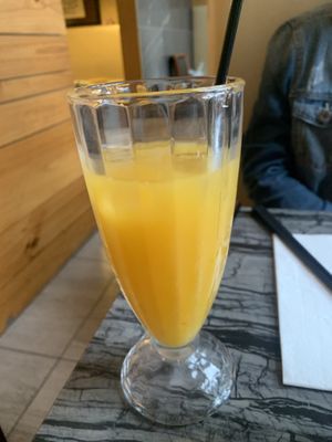 Orange juice at Gong De Lin in Melbourne