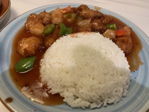 Sweet and sour pork. Not bad   at Gong De Lin in Melbourne