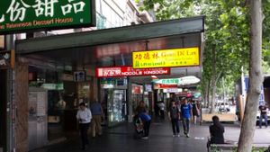 Located on level 3, look for the yellow sign.  at Gong De Lin in Melbourne