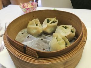 Steamed Vegetable Dumplings at Gong De Lin in Melbourne