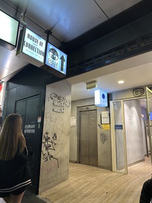Take elevator to get to restaurant   at Gong De Lin in Melbourne