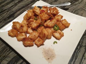 Hot & Spicy Squid $22.80 at Gong De Lin in Melbourne