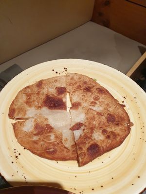 Veg pancake $8.00 at Gong De Lin in Melbourne