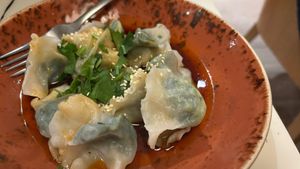 Dumplings   at Gong De Lin in Melbourne