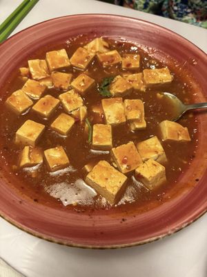 Sichuan Tofu (won’t order this one again)   at Gong De Lin in Melbourne