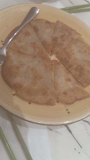 Pan fried pan cake  at Gong De Lin in Melbourne