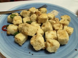 Salt and Pepper tofu   at Gong De Lin in Melbourne
