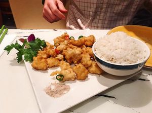 Salt n pepper ‘squid’ at Gong De Lin in Melbourne