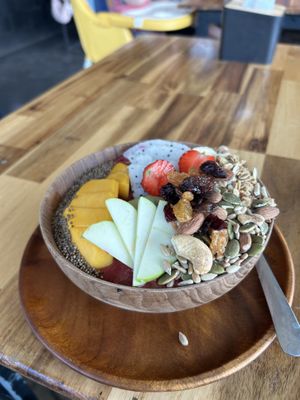 Vegan delicious smoothiebowl  at Together Cafe in Koh Lanta