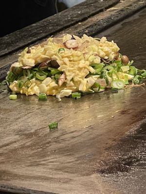   at Okonomiyaki Mizuno in Osaka