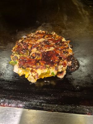  at Okonomiyaki Mizuno in Osaka